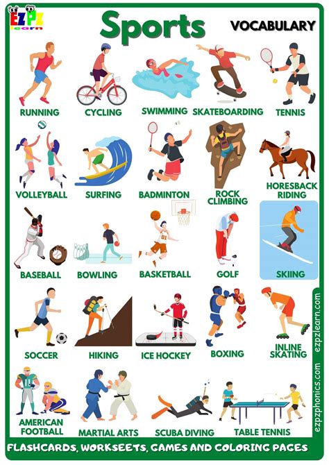 sport type dan word|IELTS Vocabulary: 50+ từ vựng chủ đề Sports (Thể thao).